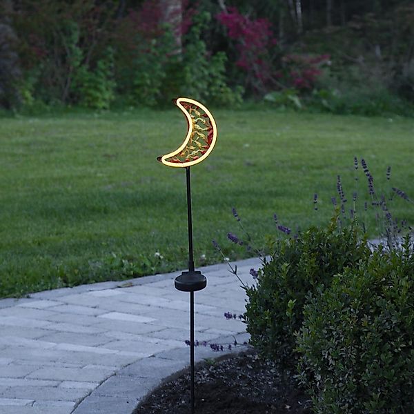 LED Solar Dekoleuchte Linny in Mehrfarbig Mond IP44 mit Dämmerungssensor günstig online kaufen