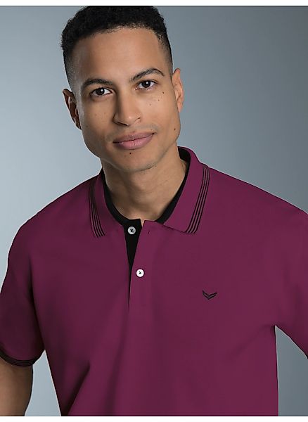 Trigema Poloshirt "TRIGEMA Poloshirt mit kontrastfarbigen Akzenten" 1 Stk. günstig online kaufen