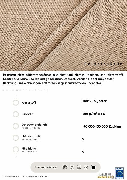 COLLECTION AB Polsterhocker "Josy, B: 97 cm" individuell zu kombinieren, Fe günstig online kaufen