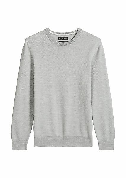 Marc OPolo Rundhalspullover "aus Bio-Baumwoll-Piqué" günstig online kaufen