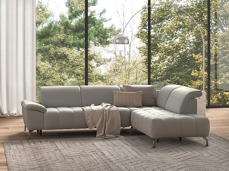 sit&more Ecksofa »Cool L-Form«, wahlweise mit Kopfteilverstellung und Vorzi günstig online kaufen
