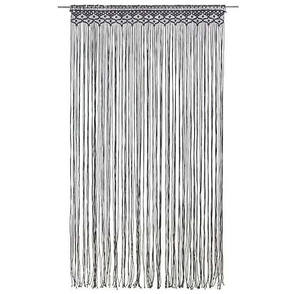 vidaXL Vorhang Makramee Vorhang Anthrazit 140x240 günstig online kaufen