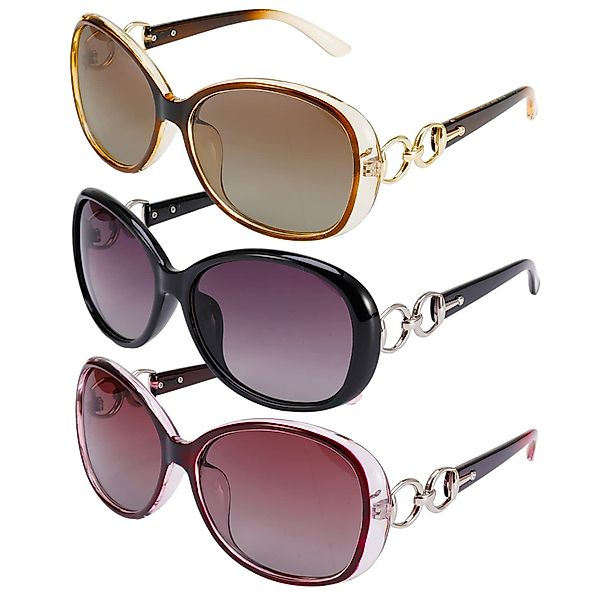 RWEUOQ Retrosonnenbrille Set mit 3 großen günstig online kaufen