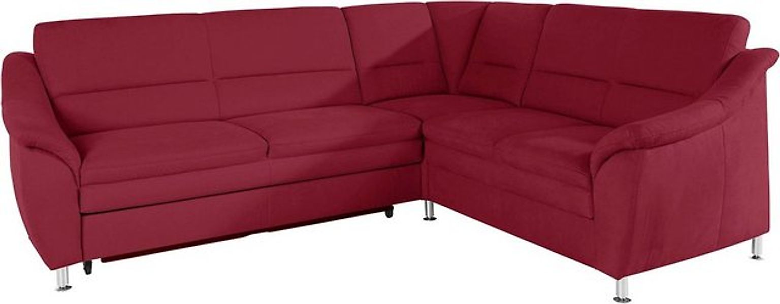 Places of Style Ecksofa "Cardoso L-Form", Federkern, wahlweise mit Bett, Sc günstig online kaufen