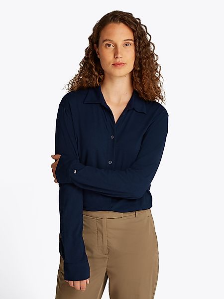 Tommy Hilfiger Klassische Bluse CASUAL BTN günstig online kaufen