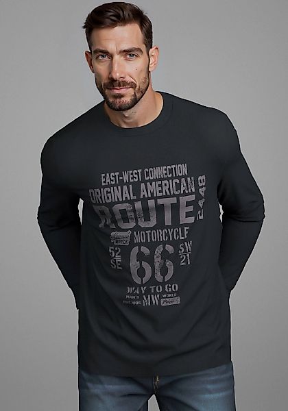 Mans World Rundhalsshirt "Neue Kollektion" mit Bündchen günstig online kaufen