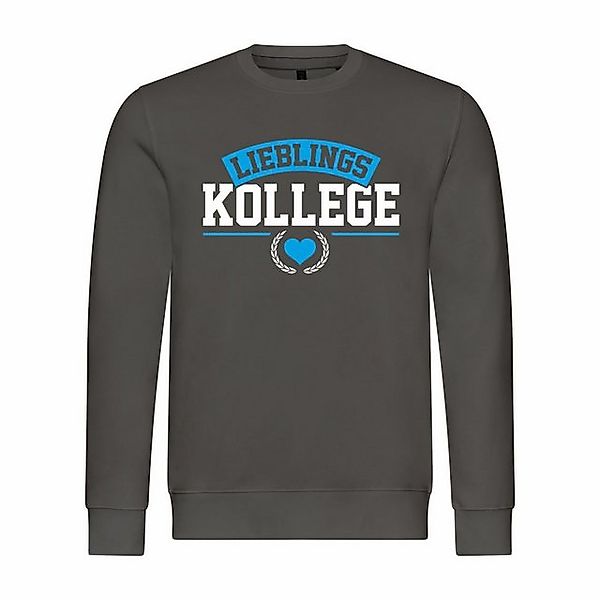 deinshirt Rundhalspullover Herren Pullover Lieblingskollege Mit Print Motiv günstig online kaufen