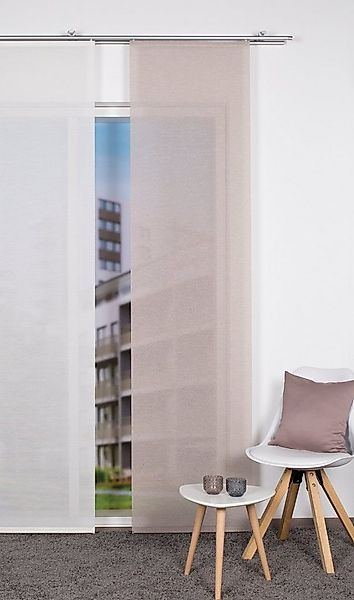 HOME WOHNIDEEN Schiebegardine SIEGLINDE (1 St), Paneelwagen, halbtransparen günstig online kaufen