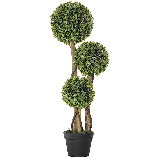 HOMCOM Künstliche Pflanze 90 cm mit Blumentopf Hellgrün günstig online kaufen