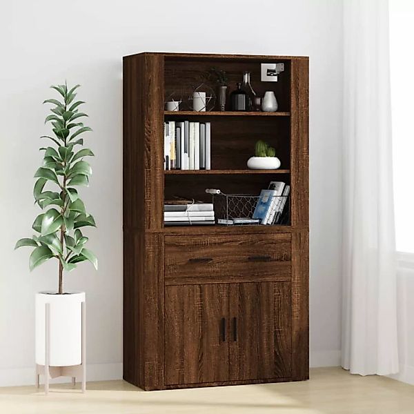 Vidaxl Highboard Braun Eichen-optik Holzwerkstoff günstig online kaufen