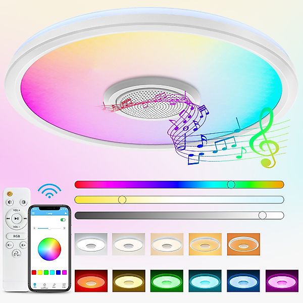 BRAIDOL Deckenleuchte LED Deckenlampe RGB Bluetooth günstig online kaufen