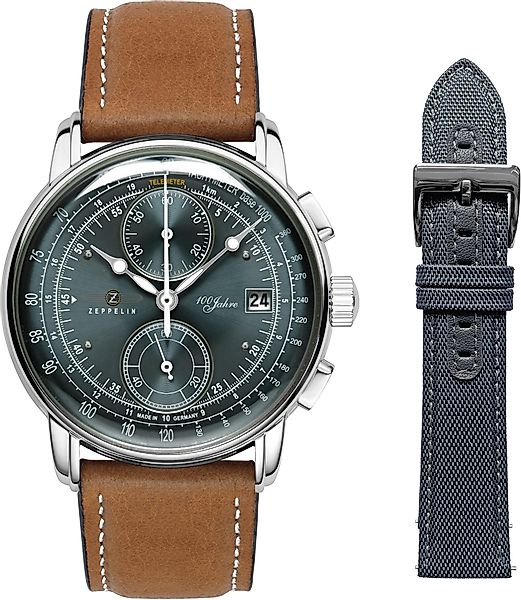 ZEPPELIN Chronograph 100 Jahre 8670-8_Set, (Set, günstig online kaufen
