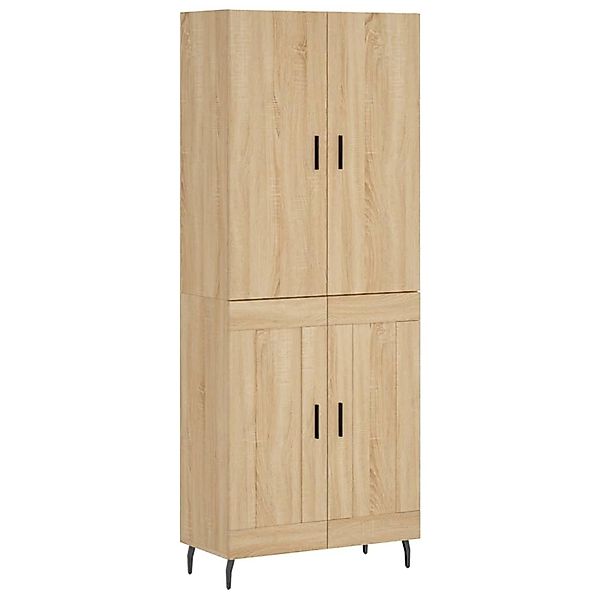 vidaXL Highboard Sonoma-Eiche 69,5x34x180 cm Holzwerkstoff 3195806 günstig online kaufen