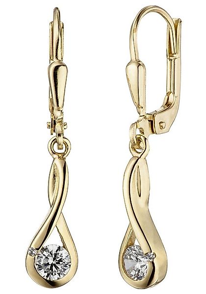 JOBO Paar Ohrhänger Ohrringe Goldohrringe hängend 28 mm lang, 333 Gold mit günstig online kaufen