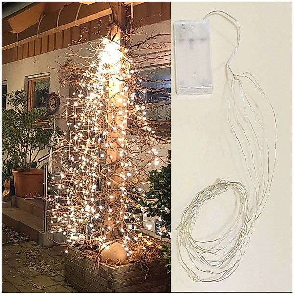 MUPOO Lichtervorhang LED Lichtvorhang 600LEDs Wasserfall-Lichterkette, günstig online kaufen