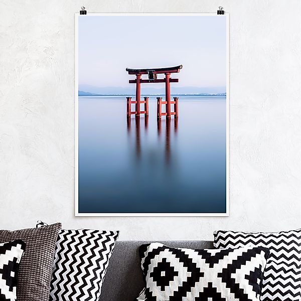 Poster Torii im Wasser günstig online kaufen