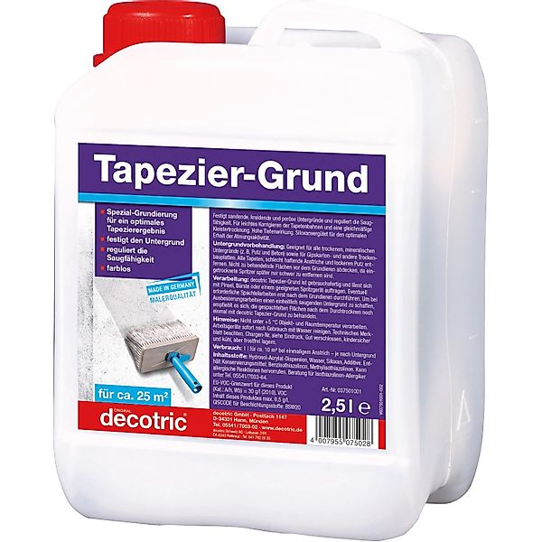 Decotric Tapezier-Grund 2,5, günstig online kaufen