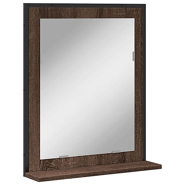 vidaXL Spiegelschrank Badspiegel mit Ablage Braun Eichen-Optik 50x12x60 cm günstig online kaufen