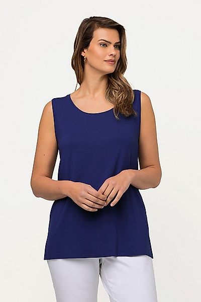 Ulla Popken Longtop Top Stretch Seitenschlitze Crêpe-Qualität günstig online kaufen
