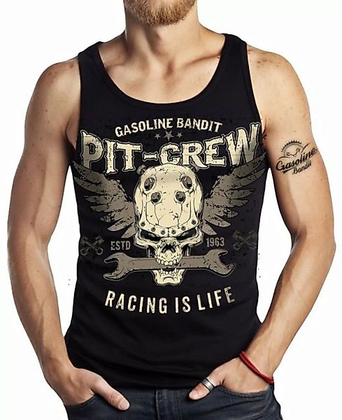 GASOLINE BANDIT® Tanktop Racer Biker Tank Top Muskel-Shirt: Pit-Crew günstig online kaufen