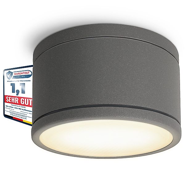 SSC-LUXon LED Außen-Deckenleuchte CELI-WX Aufbauspot flach günstig online kaufen