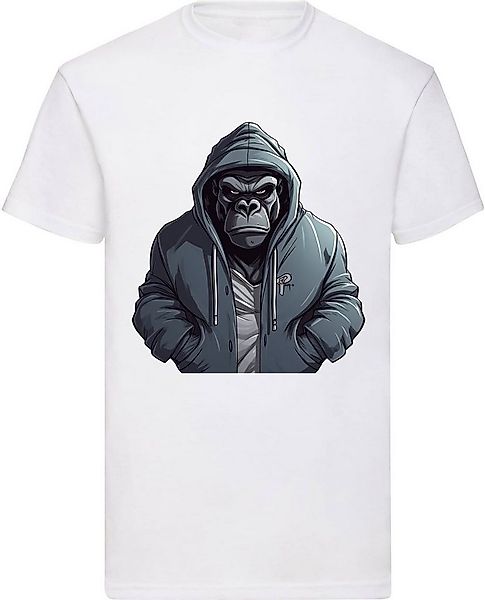 Banco T-Shirt Gangster Affe DTF Druck aus 100% Baumwolle Rundhalsauschnitt günstig online kaufen