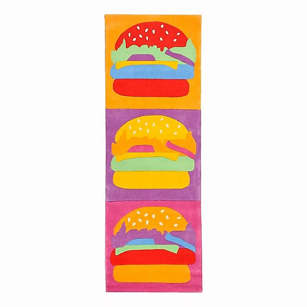 home24 THEKO die markenteppiche Kurzflorteppich Menorca Burger Mehrfarbig 8 günstig online kaufen