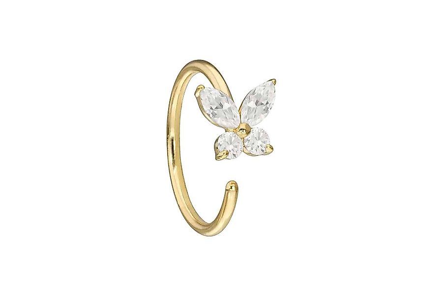 PIERCINGLINE Fingerring 14 Karat Gold Nasenring günstig online kaufen