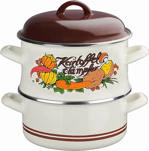 GSW Dampfgartopf 1 Stk. tlg. Stahl-Emaille günstig online kaufen