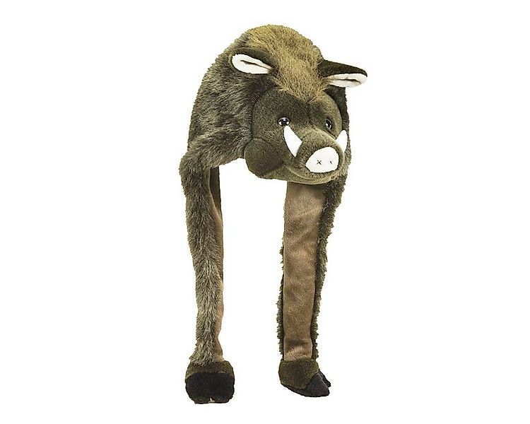 Close Up Flat Cap Wildsau Mütze Wildschwein Tierplüschmütze günstig online kaufen