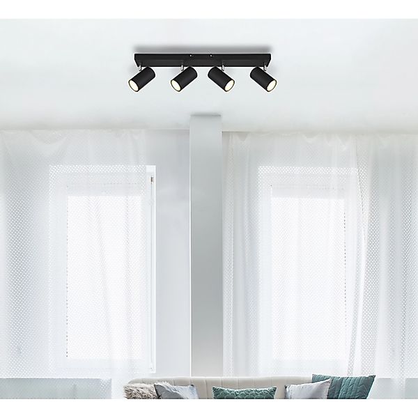 Globo Lighting Deckenstrahler   ¦ schwarz ¦ Maße (cm): B: 56 H: 12 T: 6.0 L günstig online kaufen