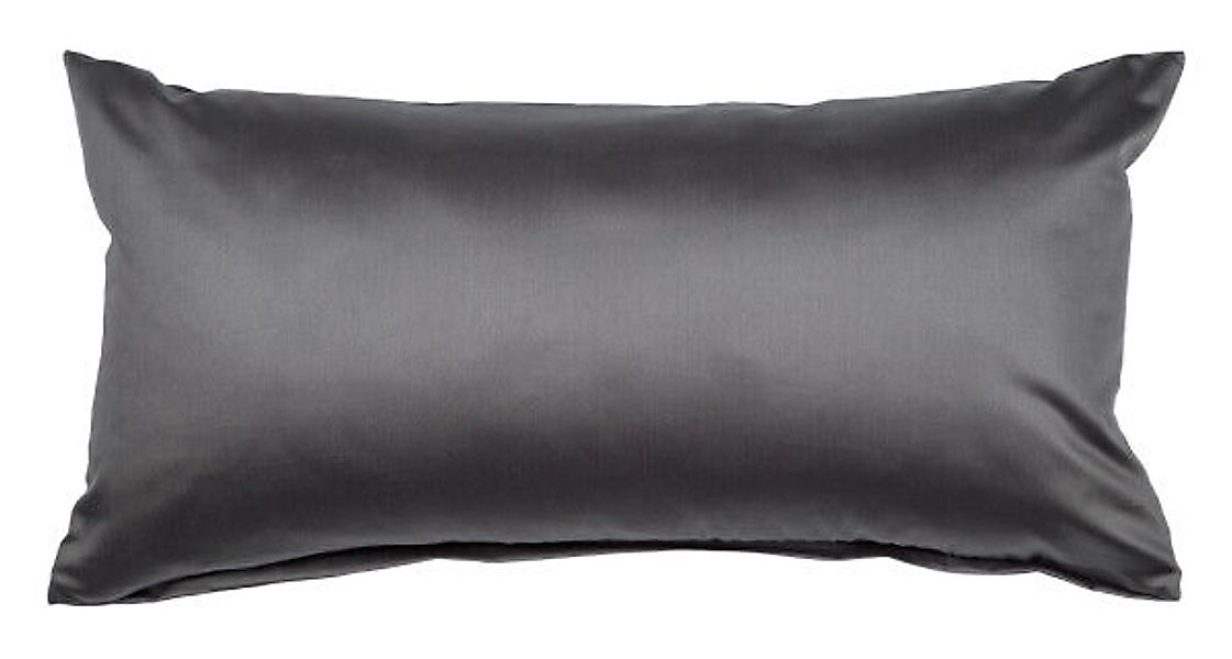 Janine Janine Mako-Satin Bettwäsche Colors 31001 titan Größe:  40x80 cm günstig online kaufen