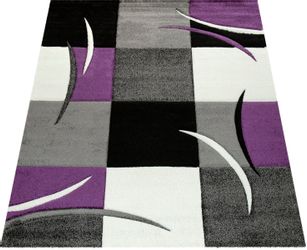 Paco Home Teppich "Diamond 665" rechteckig 17 mm Höhe Karo Muster, 3D-Desig günstig online kaufen