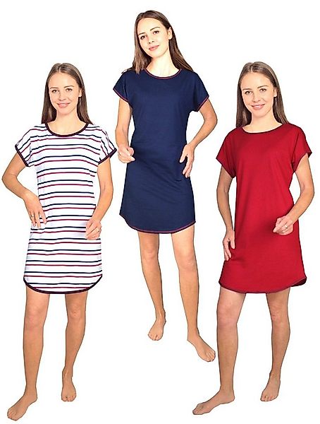 Consult-Tex Nachthemd Damen Nachthemd, Big Shirt DF850 (3er-Pack) bequem zu günstig online kaufen