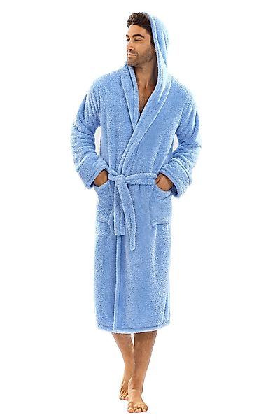 DKaren Herrenbademantel Flauschiger Herren Bademantel Saunamantel günstig online kaufen
