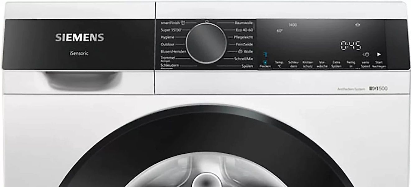 SIEMENS Waschmaschine »WG44G2Z20«, iQ500, WG44G2Z20, 9 kg, 1400 U/min günstig online kaufen