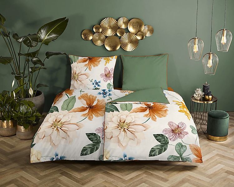 Descanso Wendebettwäsche "Annabelle" 3 Stk. tlg. Baumwolle, Satin, 135x200, günstig online kaufen