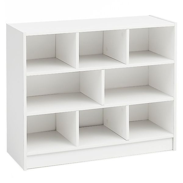 FINEBUY Standregal SuVa14533_1, Weiß 80x68,5x29,5 cm, günstig online kaufen