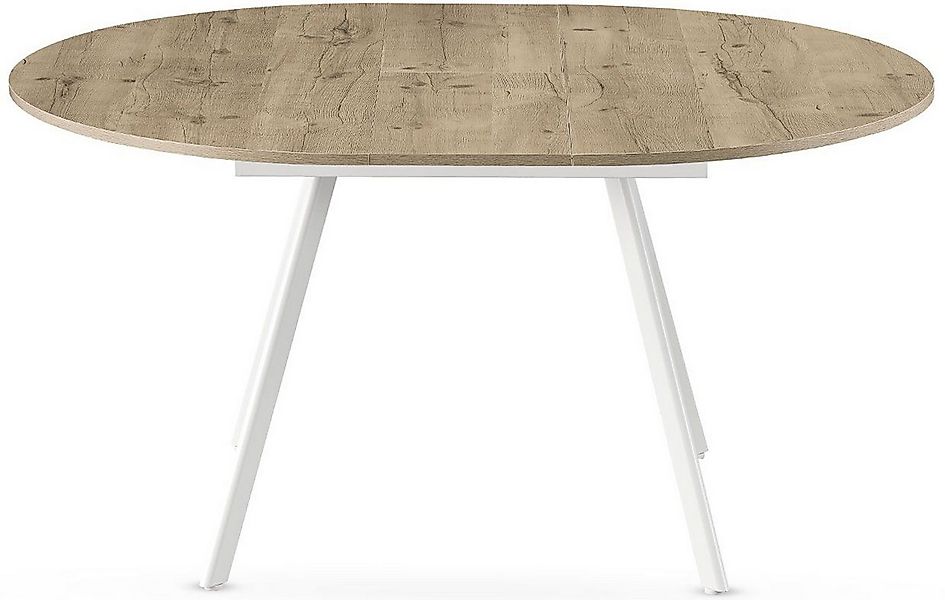 B&D home Esstisch TILL, Metallgestell schwarz oder weiß, ausziehbar 120-160 günstig online kaufen