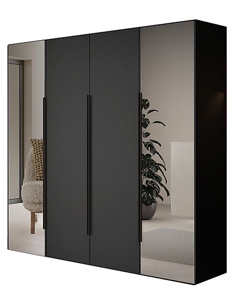 Compleo Kleiderschrank mit 4 Türen, Drehtürenschrank, günstig online kaufen