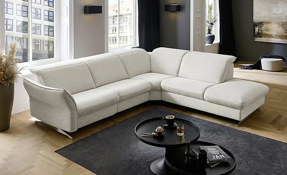 Hukla Ecksofa Mikrofaser Michelle ¦ beige ¦ Maße (cm): B: 292 H: 99 T: 258. günstig online kaufen