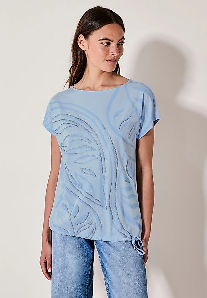 Cecil T-Shirt, mit Tunnelzug am Saum günstig online kaufen