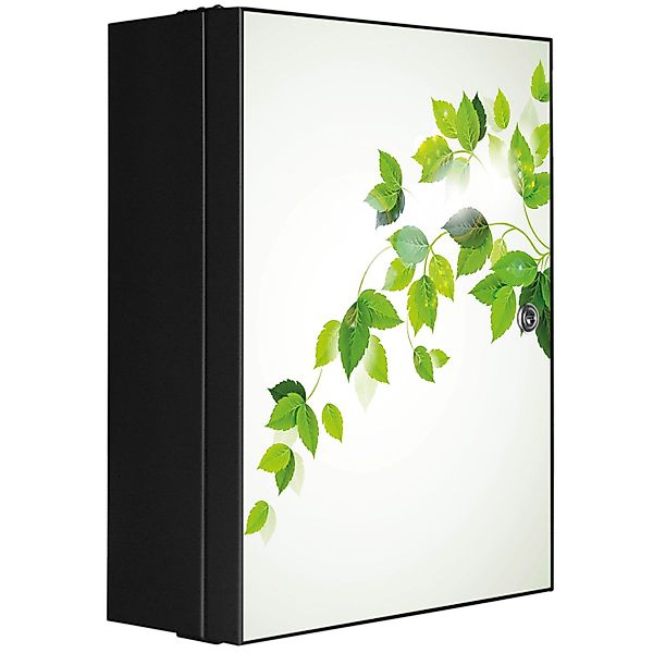 Banjado XXL Medizinschrank Abschliessbar 35x46x15cm Arzneischrank Anthrazit günstig online kaufen