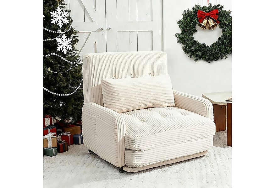 HomeMiYN Ohrensessel Sesselbett für eine Person – mit inkludiertem Komfortk günstig online kaufen