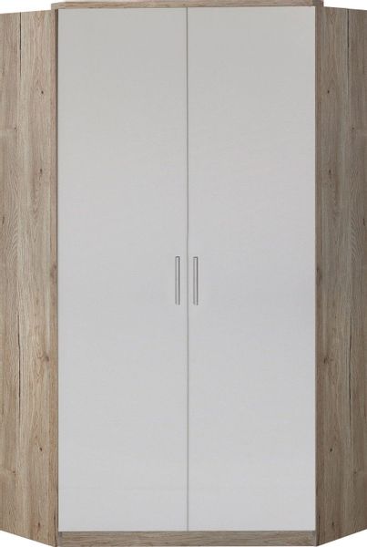 Wimex Eckkleiderschrank "Tromo" mit Hochglanz-Front, verchromte Leisten und günstig online kaufen