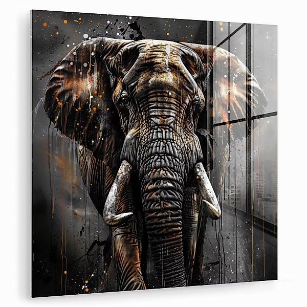 MuchoWow Acrylglasbild Elefant - Aquarell - günstig online kaufen