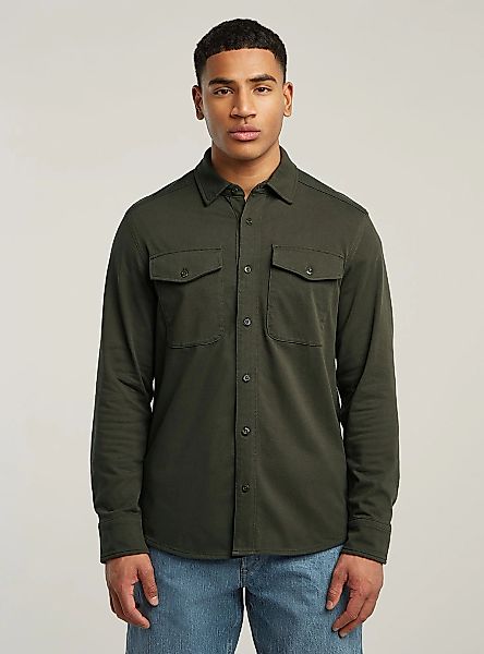 G-STAR Langarmshirt "Jersey Hemd Marine Pockets" günstig online kaufen