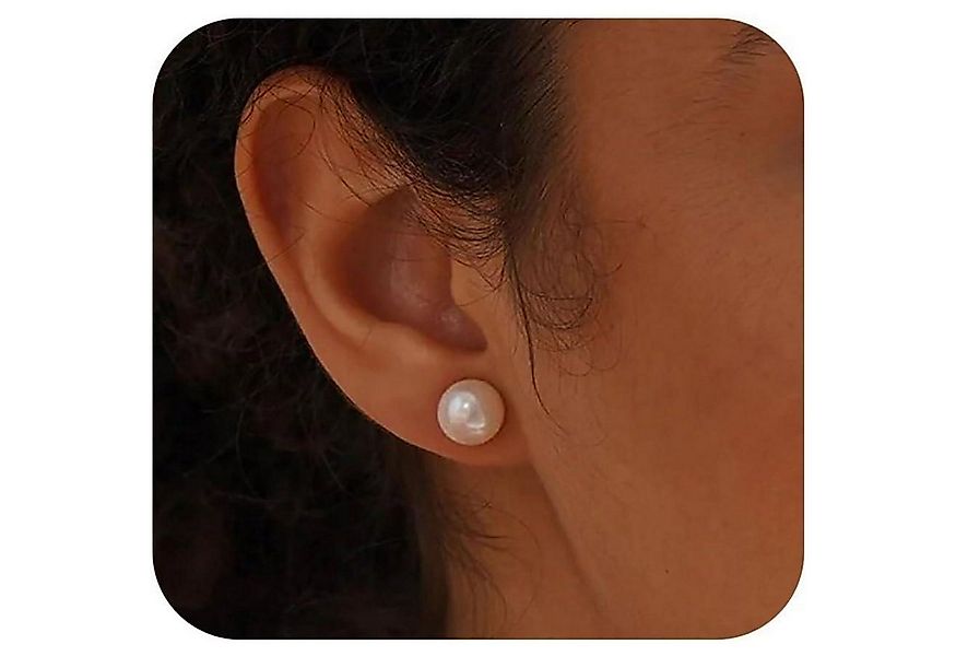 LuxusKollektion Schmuckset Ohrstecker Süßwasserperlen Silber 925 Wasserfest günstig online kaufen