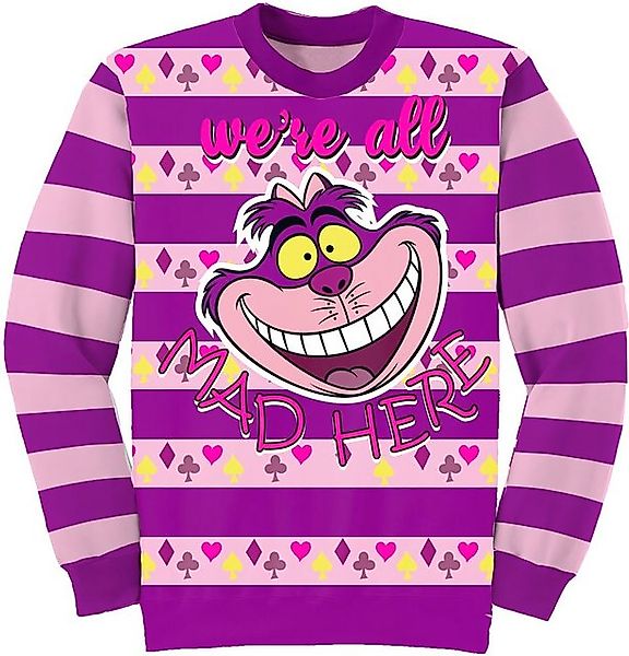 Alice In Wonderland Rundhalspullover All Mad Here Jumper günstig online kaufen