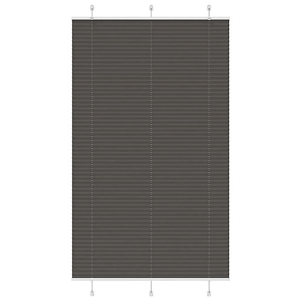vidaXL Plissee Schwarz 120x200 cm Stoffbreite 119,4 cm Polyester 4015164 günstig online kaufen